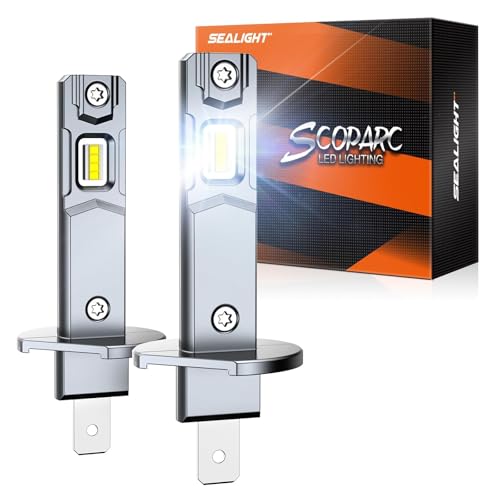 SEALIGHT H1 Fog Bulbs 70000LM Super Brighterness 11 Mini Size 6500K Cool White Fog Lights 3 Minutes Inatallation Pack of 2 - Image 1