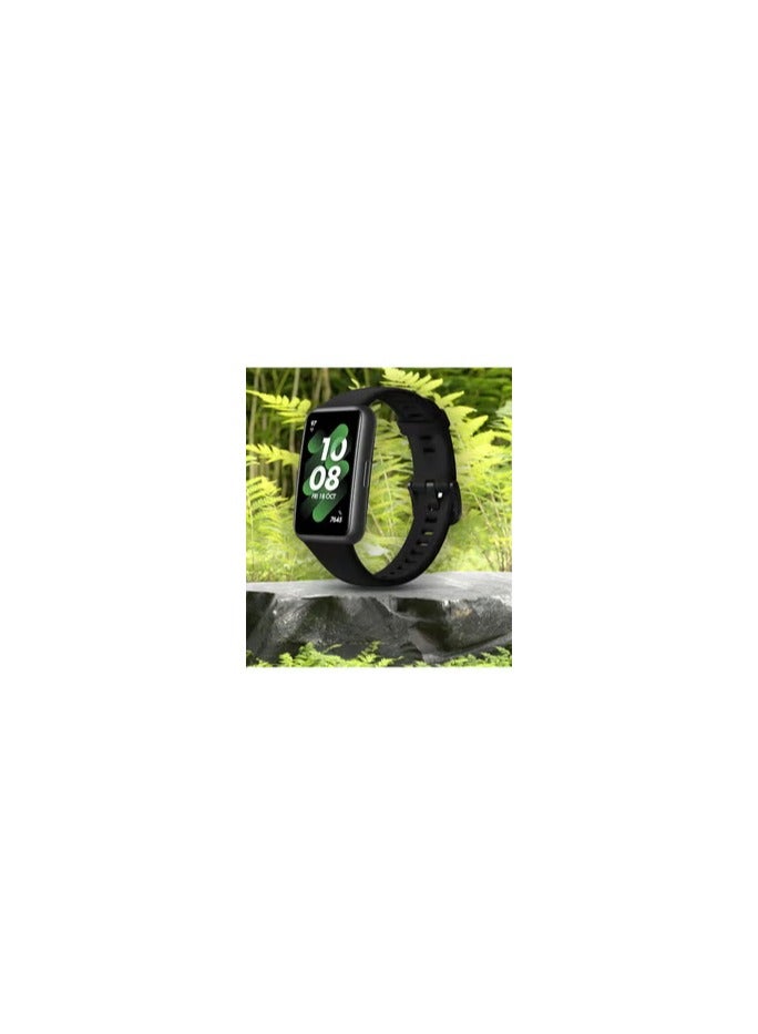 CATANES Huawei Band 7 Watch Band for Men Women Sport Watch Strap Lightweight Silicone Replacement Band Black - Image 2