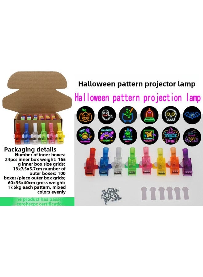 Cross-border Special Supply Projection Finger Lamp LED Luminous Ring Halloween Projection Lamp Christmas Projection Easter 