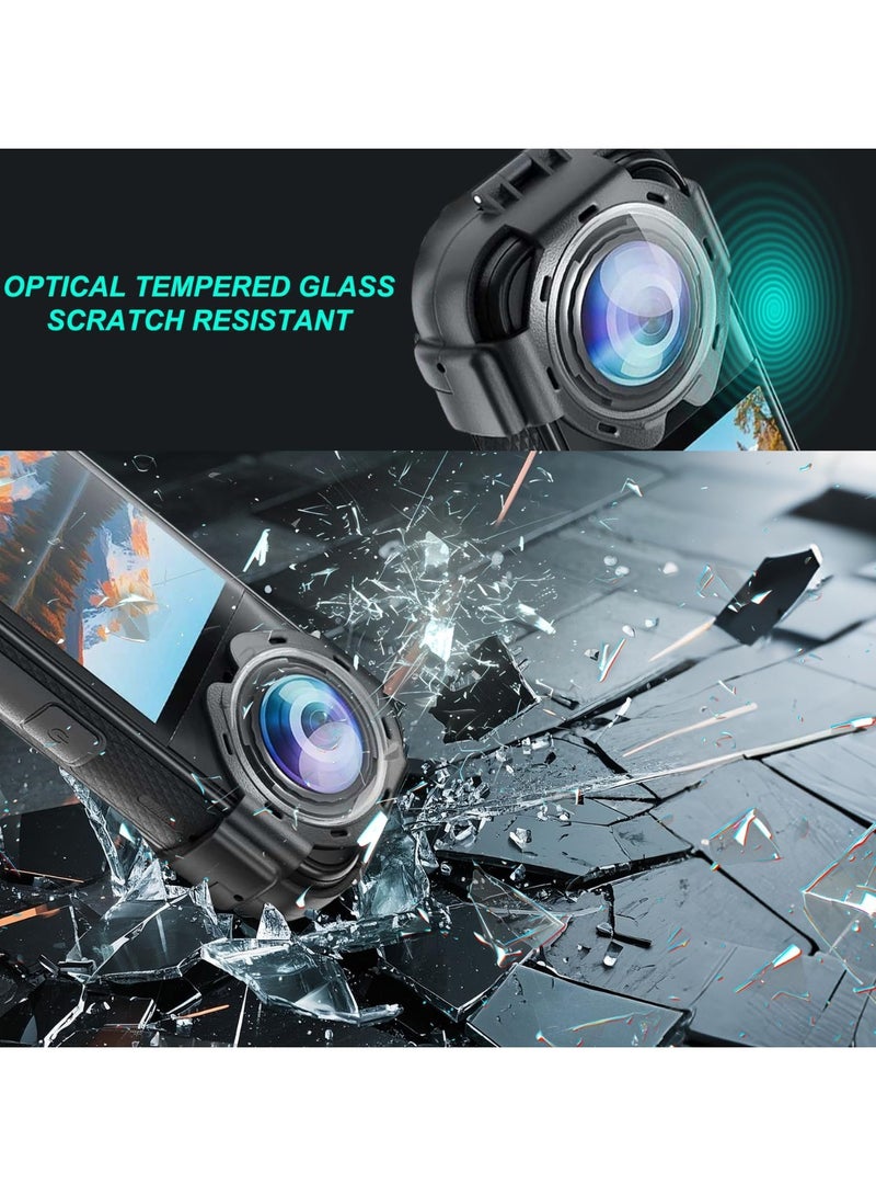 Lens Guard Cover Protector for Insta360 X5, Optical Glass Lens Cap Snap-on Protective Mirror Anti-Fog Anti-Scratch Lens Case Cover Frame for Insta 360 X5 Action Camera  - Image 3