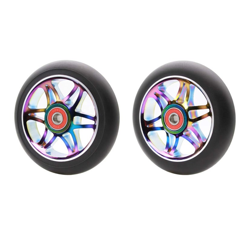 Z-FIRST 2Pcs 110mm Pro Scooter Wheels with ABEC 9 Bearings Fit for MGP/Razor/Lucky Envy/Vokul Pro Scooters Replacement Wheels - Image 3