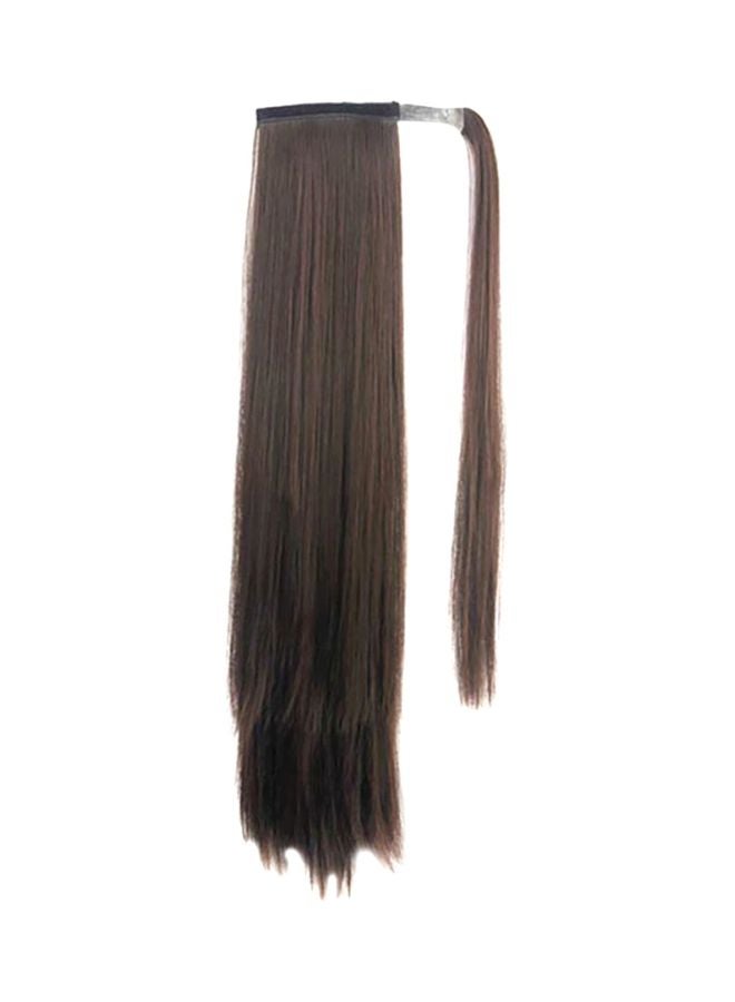 شاربدو شعر مستعار طويل ومسترسل بني 61سم