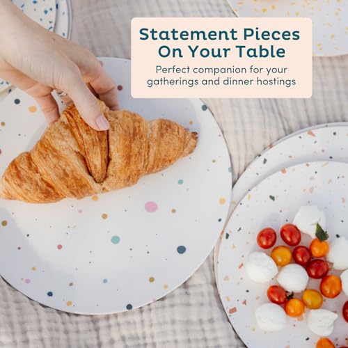 Nook Theory 4 Pack Reusable Bamboo Plates - Non-Toxic Toddler and Kids Plate, Dishwasher Safe, Not Microwavable Dinnerware (Pop 10") - Image 3