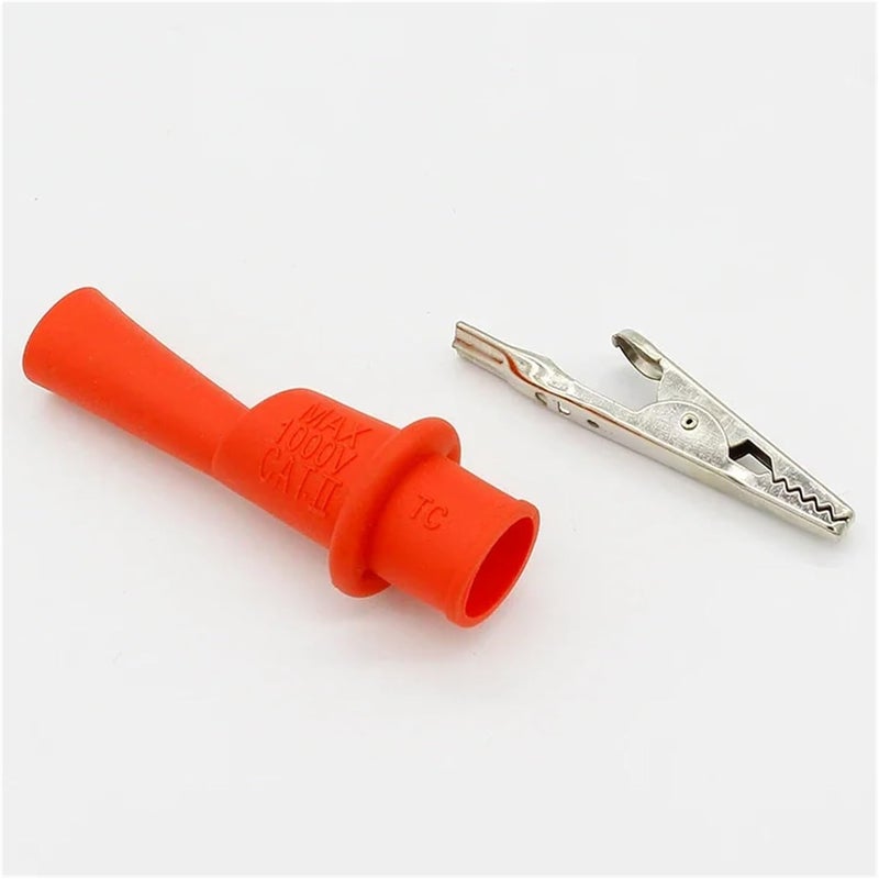 1 Pair Alligator Crocodile Test Clip Clamp For Multimeter Tester Probe VUQLDHAYZ - Image 2
