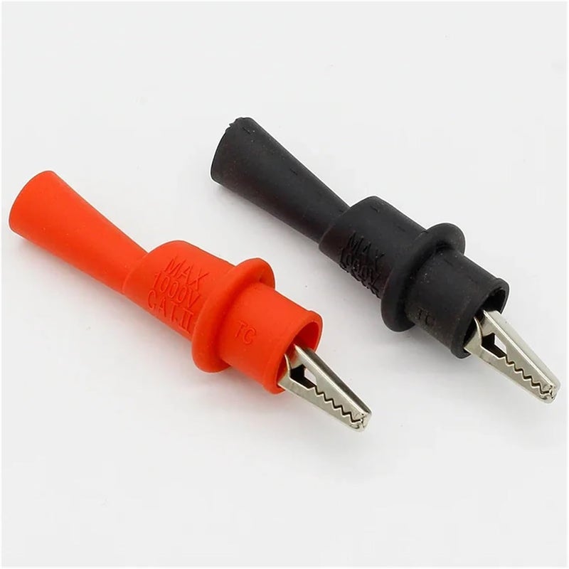 1 Pair Alligator Crocodile Test Clip Clamp For Multimeter Tester Probe VUQLDHAYZ - Image 1