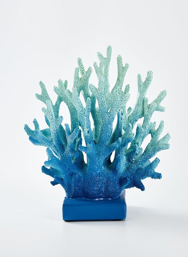 Ottalent Artificial Blue Coral Reef, Nautical Decorations for Home Decor, Marine Style Decoration, Ocean Themed Cabinet Shelf Tabletop Decor - Image 1