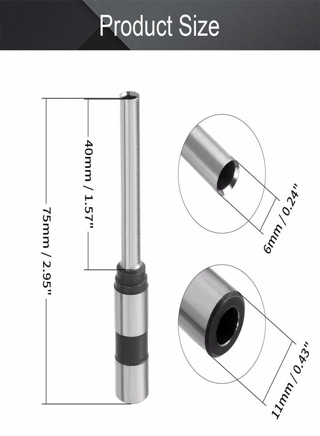 اتول مارت مثقاب ورق من يو تول مارت، مقاس 1/4 بوصة، ساق مستقيمة، مثقاب مجوف، أداة للمثاقب ومكابس الحفر، قطعتان - Image 2