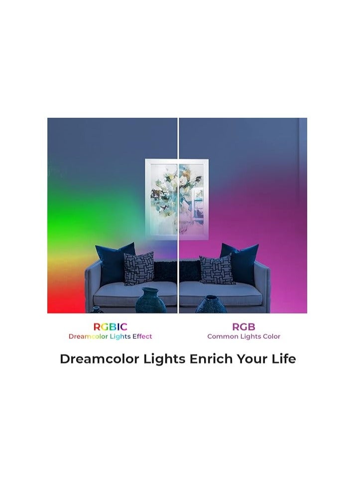 KAMZAI Smart LED Strip Lights, Compatible with Alexa & Google Home, 5M, UK Plug, CE Certified, RGBIC DreamColor - Image 2