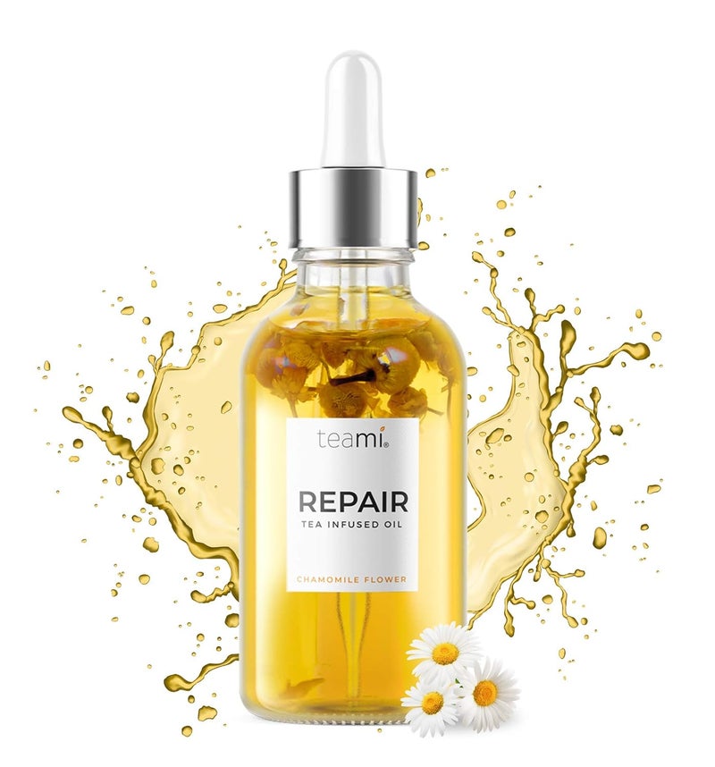 teami Teami Repair Jojoba Face Oil for Women with Coconut Oil Camellia Seed  Vitamin E Oil for Skin  Facial Oil Cleanser for Sensitive Normal Oily  Dry Skin 2oz
