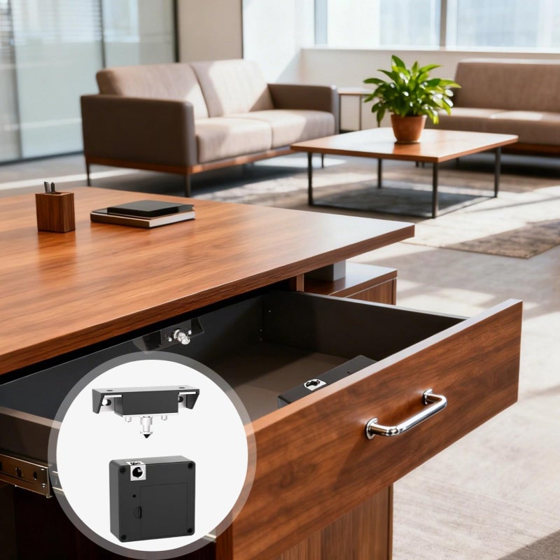 Keyless NFC Smart Cabinet Lock Hidden Install Steel Build USB Charged Drawer Lock - Image 5
