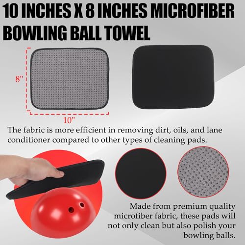 TonGass Bowling Basics Accessories Kit, Microfiber Bowling Ball Seesaw Towel, Bowlings Cleaner Spray Kit, Microfiber Ultra Dry Bowlings Grip Balls - Image 3