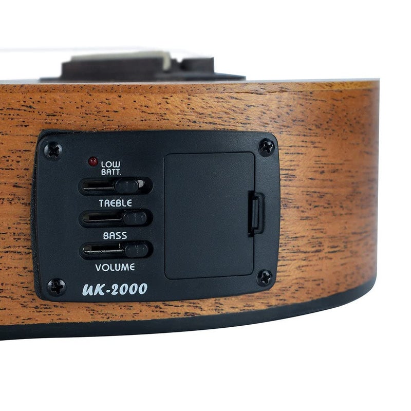 VAULT UK-2000SCE 21 بوصة قمة ماهوجني صلبة كمان سoprano كهربائي صوتي مع EQ وحقيبة - Image 5