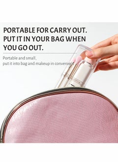 KASTWAVE Makeup Brush, 8 in 1 Travel Small Brush Portable Lip Eyeshadow Beauty Sponge, Concealer Brushes, Foundation Blending Powder Brushes Retractable Sets, White  - Image 4
