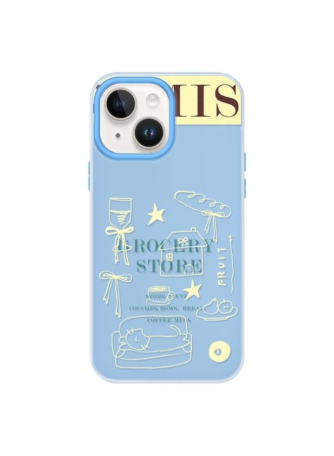 اس-توب جراب لهاتف iPhone 15 Plus مصنوع من مادة TPU الهجينة ذات ملمس الجلد - Image 1
