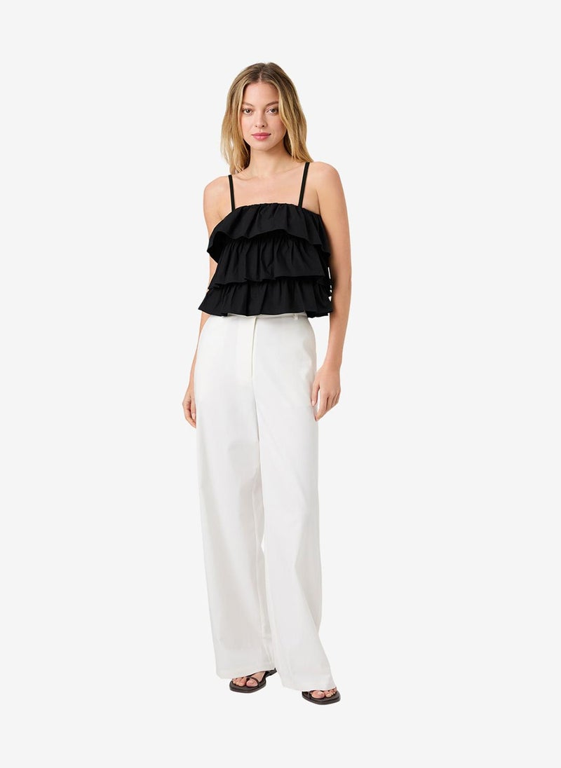 French Connection Women's Black Aimee Cotton Strapless Top - Image 2