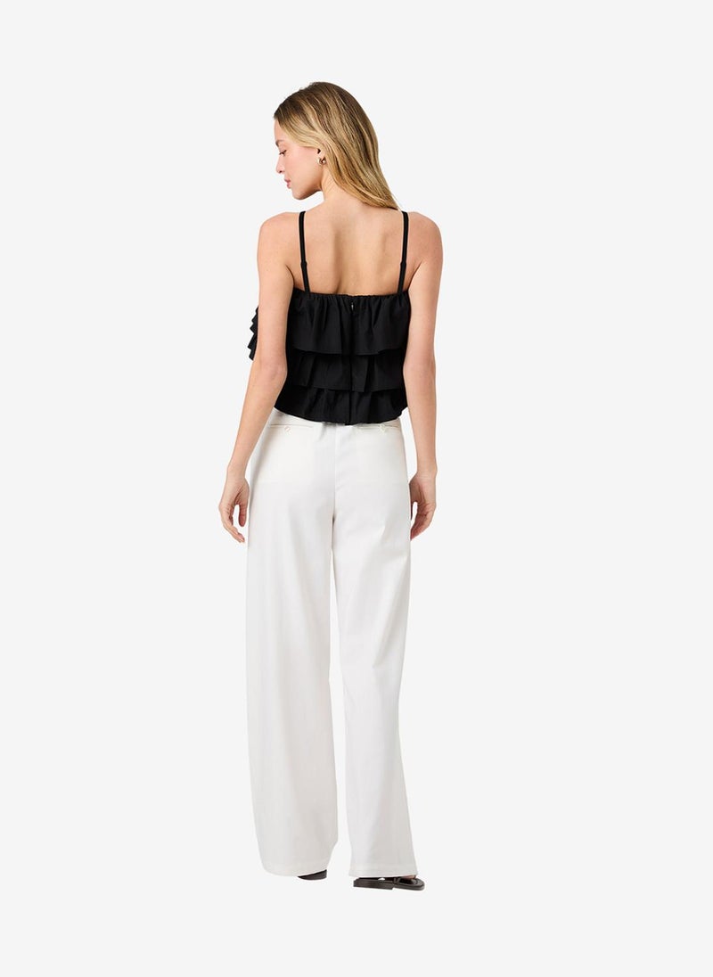 French Connection Women's Black Aimee Cotton Strapless Top - Image 5