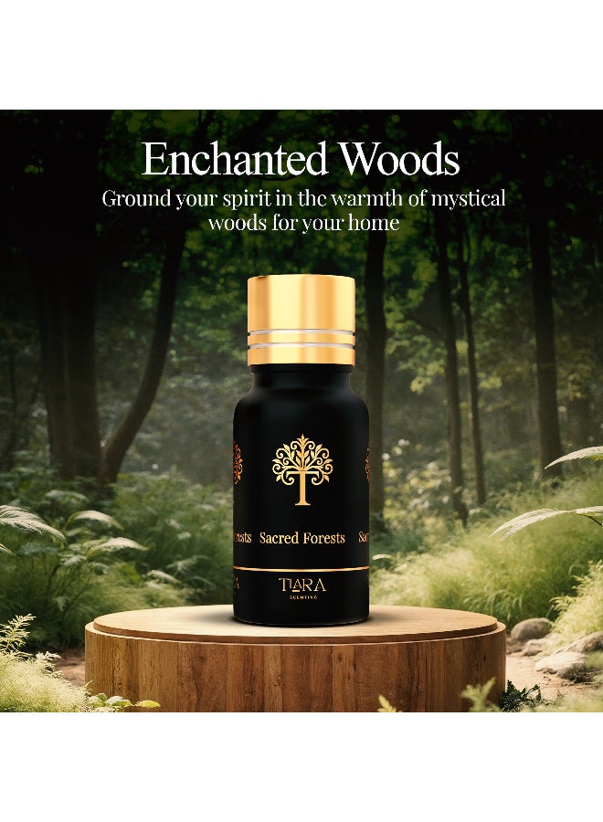 Tiara Scenting مجموعة بداية غابات تيرا المقدسة، معطر أبيض فاخر مع كبسولة عطر غابات مقدسة، معطر بدون سلك، بدون ماء، بدون حرارة، قابل لضبط الشدة، مناسب للأطفال والحيوانات الأليفة، عطر منزلي فاخر - Image 4
