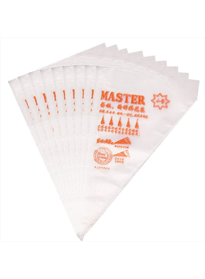 ماستر اكياس لانجفون كبيرة سميكة من جينيريك، 100 قطعة من اكياس التزيين بدون اطراف للاستعمال مرة واحدة، اكياس تزيين المعجنات الملكية لتزيين البسكويت والكب كيك - Image 1