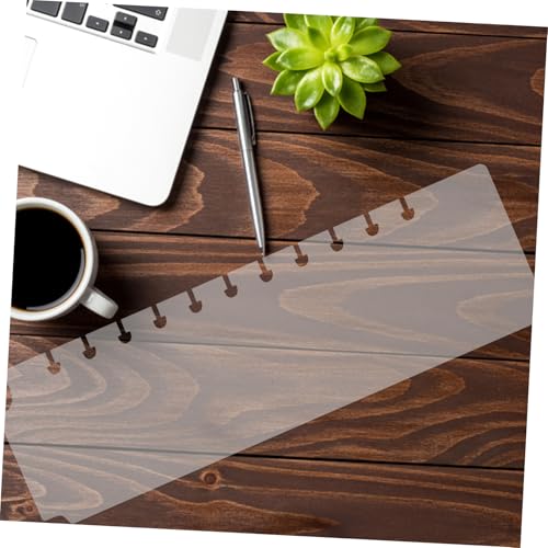 AUTSUPPL 5pcs Plastic Tab Dividers Snap Bookmarks for Spiral Planner Notebook Dividers Aesthetic Binder Separators Portable Organization Tools for Office School - Image 4