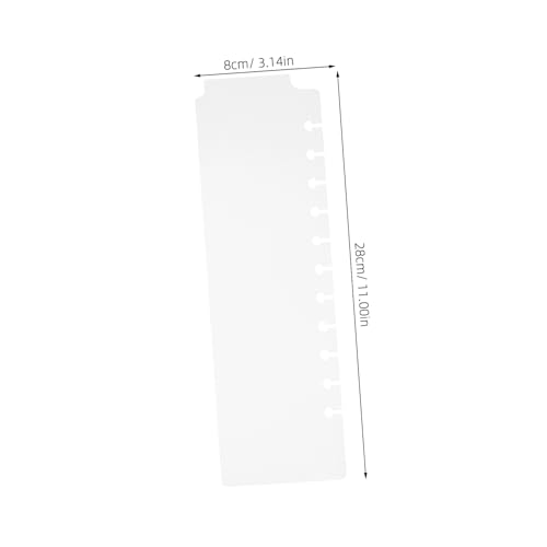 AUTSUPPL 5pcs Plastic Tab Dividers Snap Bookmarks for Spiral Planner Notebook Dividers Aesthetic Binder Separators Portable Organization Tools for Office School - Image 2