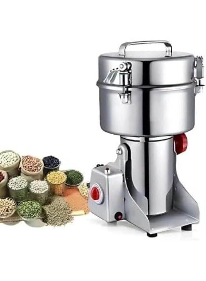 دينكس مطحنة قهوة كهربائية من دينكس DX2052 - مطحنة عالية الطاقة بقدرة 3000 واط بشفرات من الفولاذ المقاوم للصدأ | سعة كبيرة 800 جرام | طحن سريع لحبوب القهوة والتوابل والمكسرات والأعشاب | لون فضي - Image 1