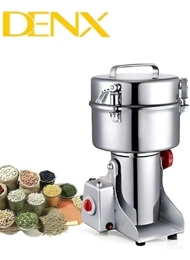 دينكس مطحنة قهوة كهربائية من دينكس DX2052 - مطحنة عالية الطاقة بقدرة 3000 واط بشفرات من الفولاذ المقاوم للصدأ | سعة كبيرة 800 جرام | طحن سريع لحبوب القهوة والتوابل والمكسرات والأعشاب | لون فضي - Image 2