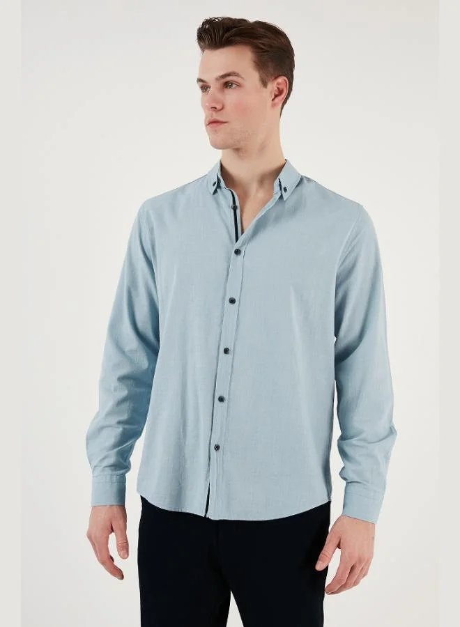 Buratti  Buratti Cotton Regular Fit Button-down Collar Shirt Men's SHIRT CF20S111871 for Men | Best Price UAE