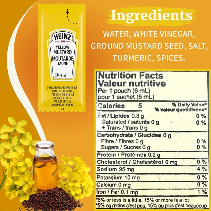 Heinz عبوات صلصة هاينز كاتشب وخردل - Image 2