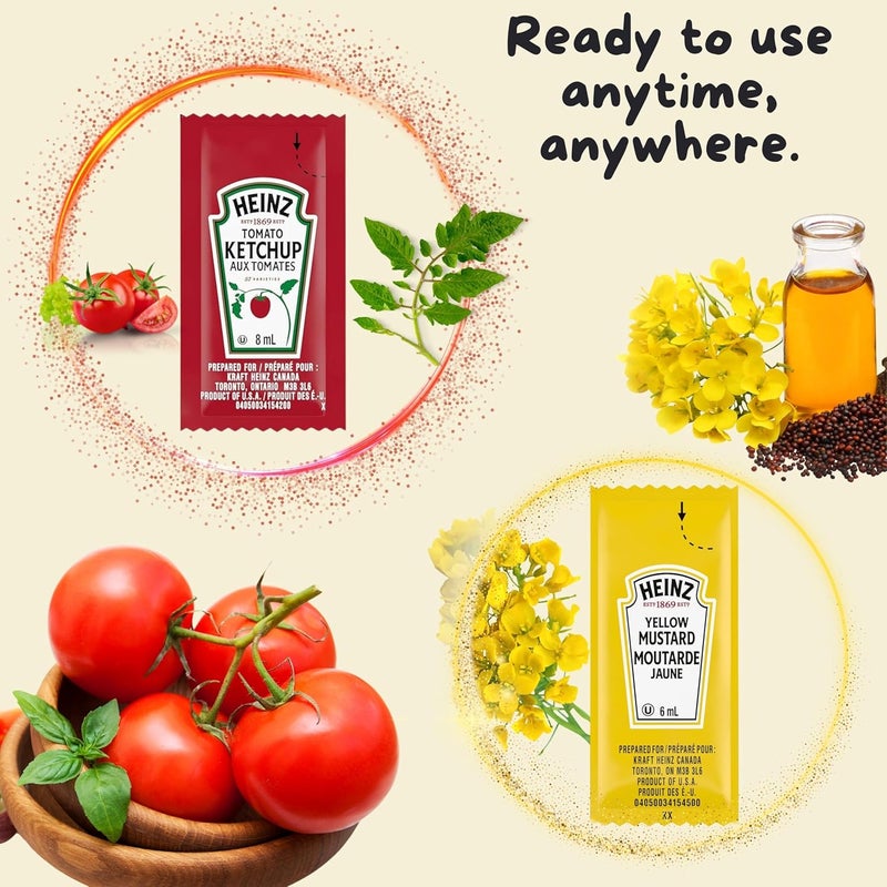 Heinz عبوات صلصة هاينز كاتشب وخردل - Image 5