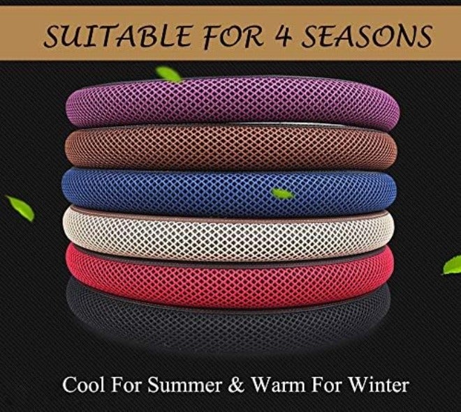 Cxtiy Universal Steering Wheel Cover for Car Fluffy Warm Plush Steering Wheel Cover for Winter  (A-Gray) - Image 4