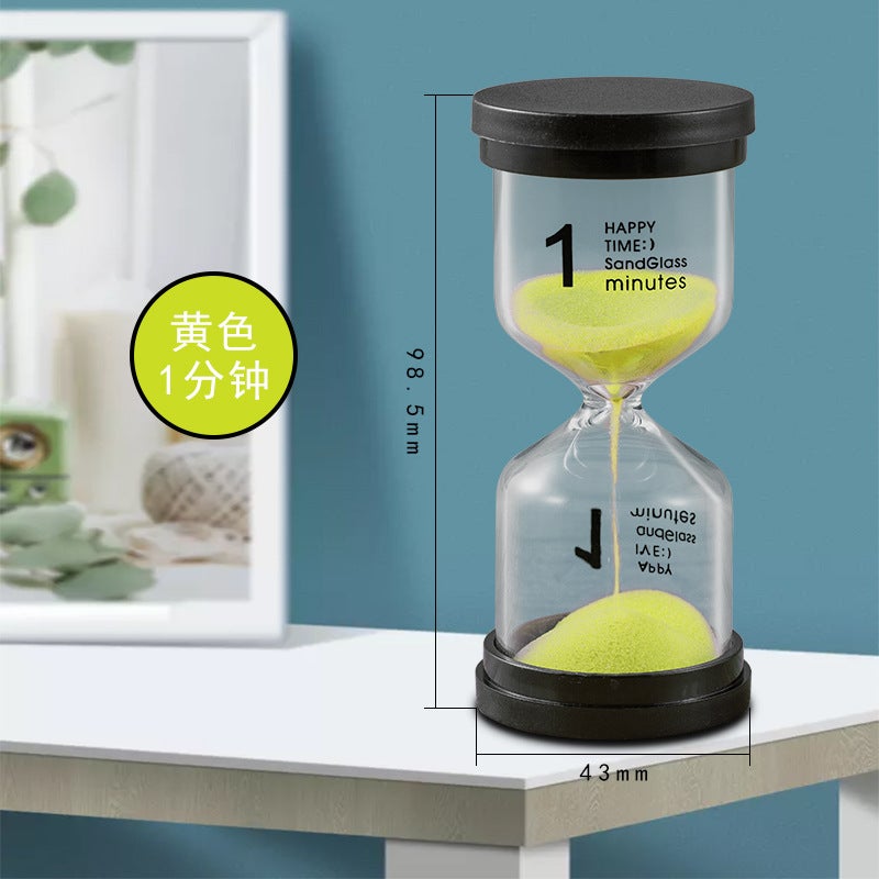 Manufacturer Black Cover Hourglass Timer 1/3/5/10/15/20/30/45/60 Points Creative Gift Hourglass - Image 1
