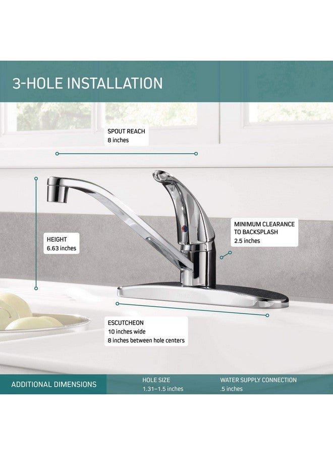 Peerless Single-Handle Kitchen Sink Faucet, Chrome P110LF - Image 3