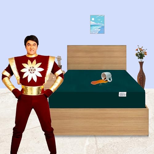 GADDA CO 100% Waterproof Mattress Protector Single Bed | All Sides 360° Elastic Fitted Bed Cover | Cotton Feel Mattress Cover | Dust & Mite Resistant Bed Protector | Single Bed - (72x36 Inch, Peacock) - Image 3