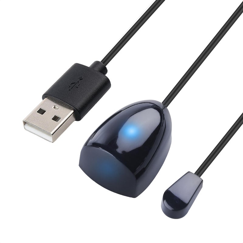 Cable Matters كابل ماتييرز لموسع الإشارة بالأشعة تحت الحمراء 15 قدم، مجموعة كابل مكرر IR، موسع IR، كابل IR بلستر USB، نطاق إشارة IR يصل إلى 15 قدم - Image 1