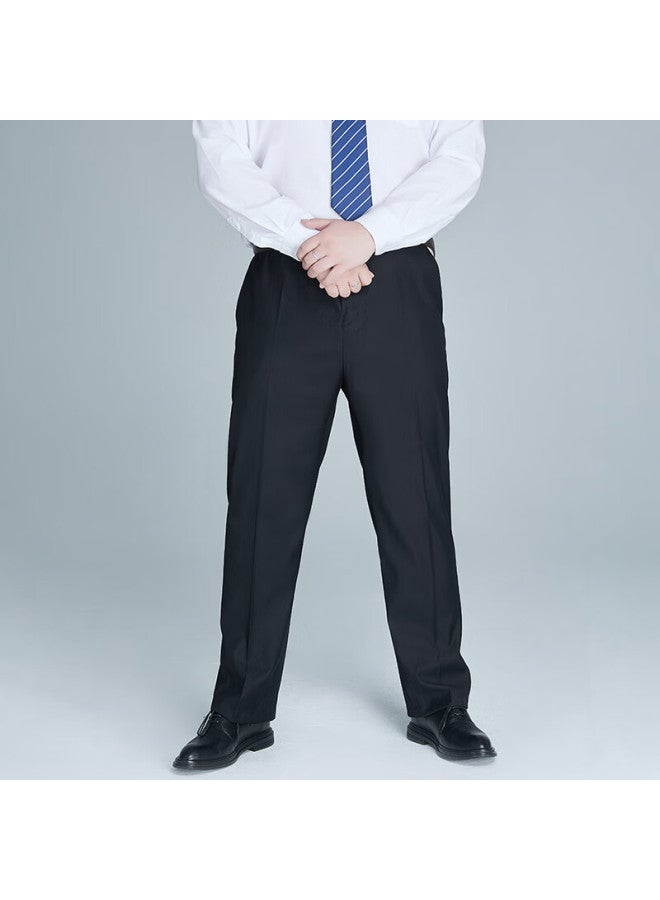 Ayoupang Ayoo Plus Size Formal Dress Pants For Men, Business Casual Solid Color Trousers, Loose Straight-leg Work Pants For Office Wear - Image 1