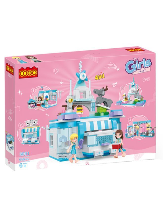 COGO 3061 Girls Princess Jewelry Box Building Blocks - 648 Pcs 