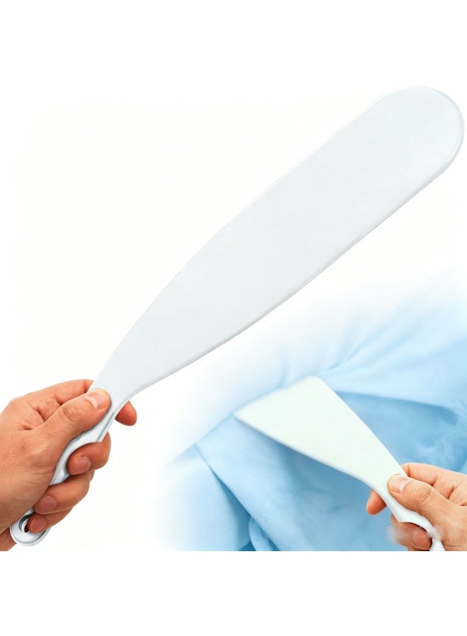 JCD أداة طي ملاءات السرير طويلة جدًا، مجداف لطي المراتب، أبيض - Image 1
