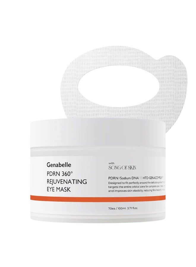 Genabelle PDRN 360° Rejuvenating Eye Mask – Full Eye Area Eye Patches for Hydration, Firming & Elasticity with PDRN & Peptides – Targets Dark Circles, Puffiness & Fine Lines, Glass Skin – 3.38 fl oz. - Image 1
