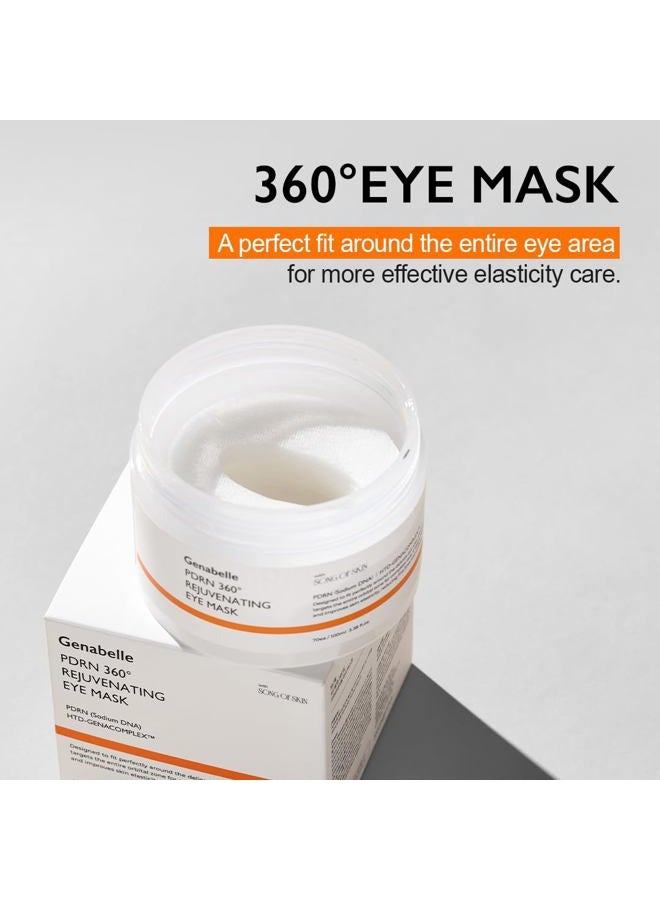 Genabelle PDRN 360° Rejuvenating Eye Mask – Full Eye Area Eye Patches for Hydration, Firming & Elasticity with PDRN & Peptides – Targets Dark Circles, Puffiness & Fine Lines, Glass Skin – 3.38 fl oz. - Image 4