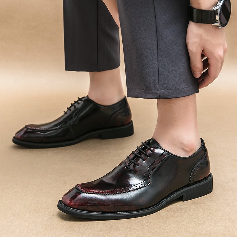 Plus Size British-Style Pointed Leather Shoes 2024 New Business Dress Wedding Groom Shoes Casual Men'S Shoes - Image 5