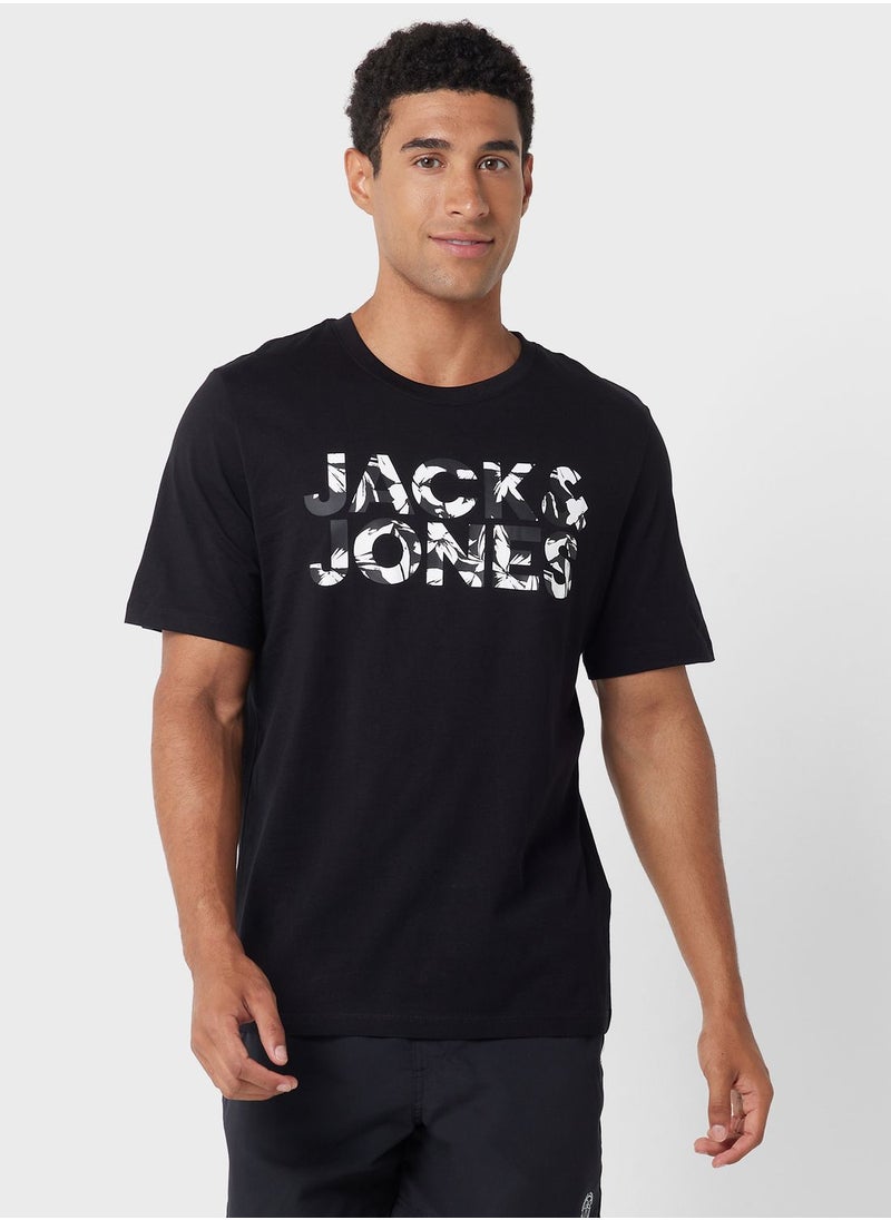 JACK & JONES - Logo Crew Neck T-Shirt - Image 1