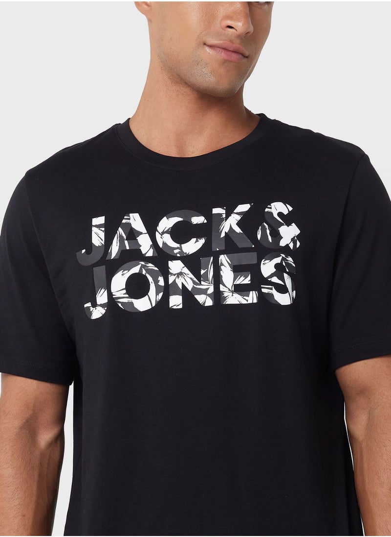 JACK & JONES - Logo Crew Neck T-Shirt - Image 1
