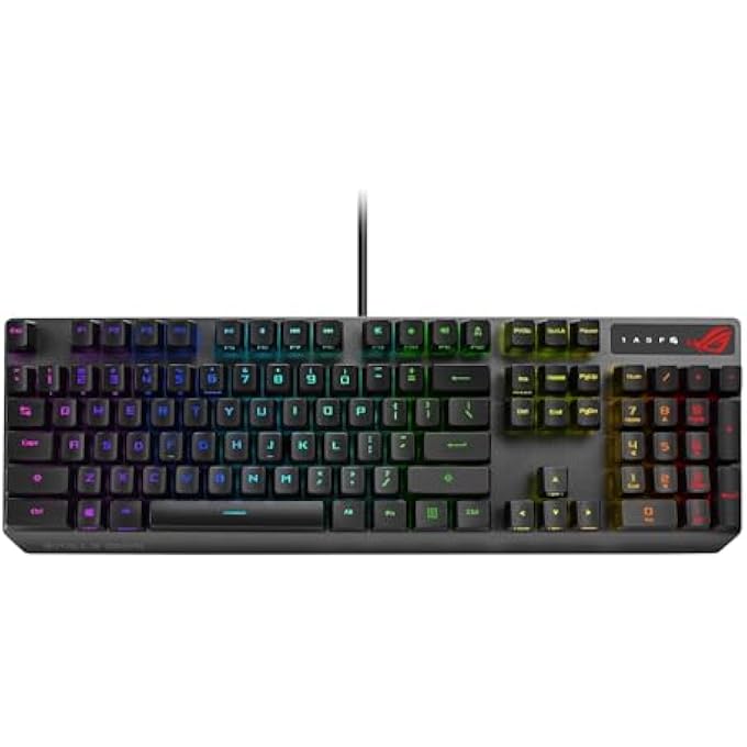 ROG MECHANICAL GAMING KEYBOARD - ROG STRIX SCOPE RX | RED OPTICAL SWITCHES USB 2.0 PASSTHROUGH 2X WIDER CTRL KEY FOR GREATER FPS PRECISION AURA SYNC, ARMOURY CRATE RGB LIGHTING - Image 2