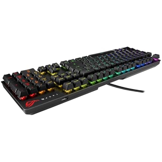 ROG MECHANICAL GAMING KEYBOARD - ROG STRIX SCOPE RX | RED OPTICAL SWITCHES USB 2.0 PASSTHROUGH 2X WIDER CTRL KEY FOR GREATER FPS PRECISION AURA SYNC, ARMOURY CRATE RGB LIGHTING - Image 3