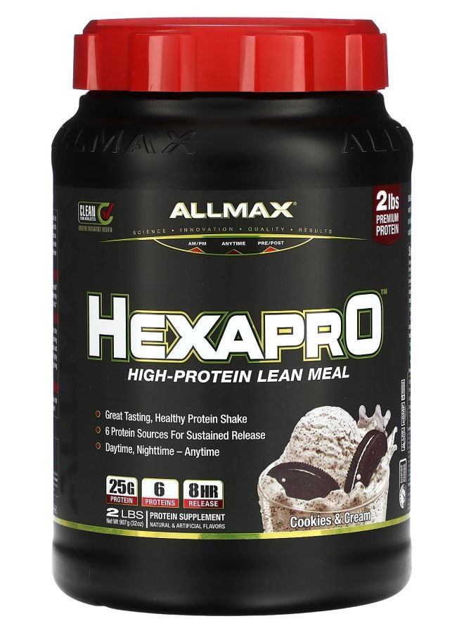 Allmax Hexapro™ High-Protein Lean Meal Cookies & Cream 2 lbs (907 g)