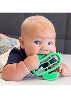 Nuby Nuby 100% Soft Silicone Teether with Massaging Bristles: 3M+ Characters Vary, Multi  - Image 1