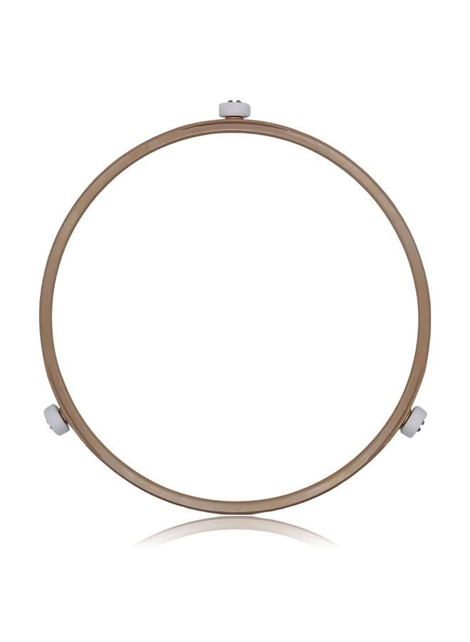 smrtcol Microwave Turntable Ring Replacement 8.7-Inch Microwave Oven Spinner Replacement Parts with 3 Smooth Rollers Universal Fit for Most Microwaves - Image 1