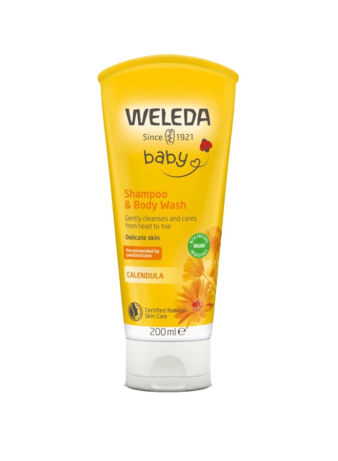 Weleda Calendula Baby Shampoo And Body Wash 200Ml - Image 1