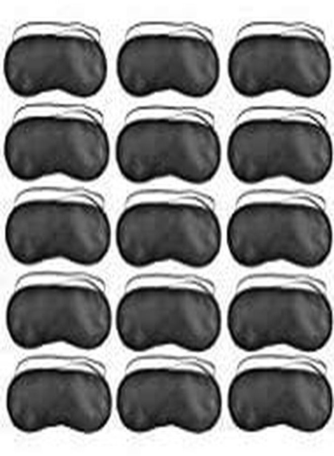 SKEMIX Pack of 40 Eye Mask Shade Cover Blindfold Night Sleeping, with Nose Pad, Blindfold Game Games Relax Cover Black - Image 3