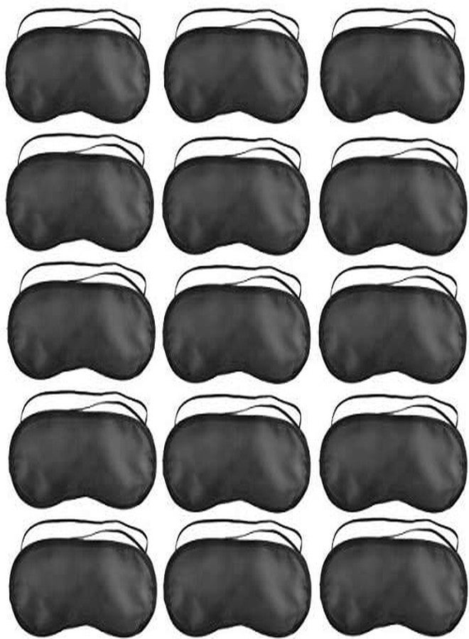 SKEMIX Pack of 40 Eye Mask Shade Cover Blindfold Night Sleeping, with Nose Pad, Blindfold Game Games Relax Cover Black - Image 1